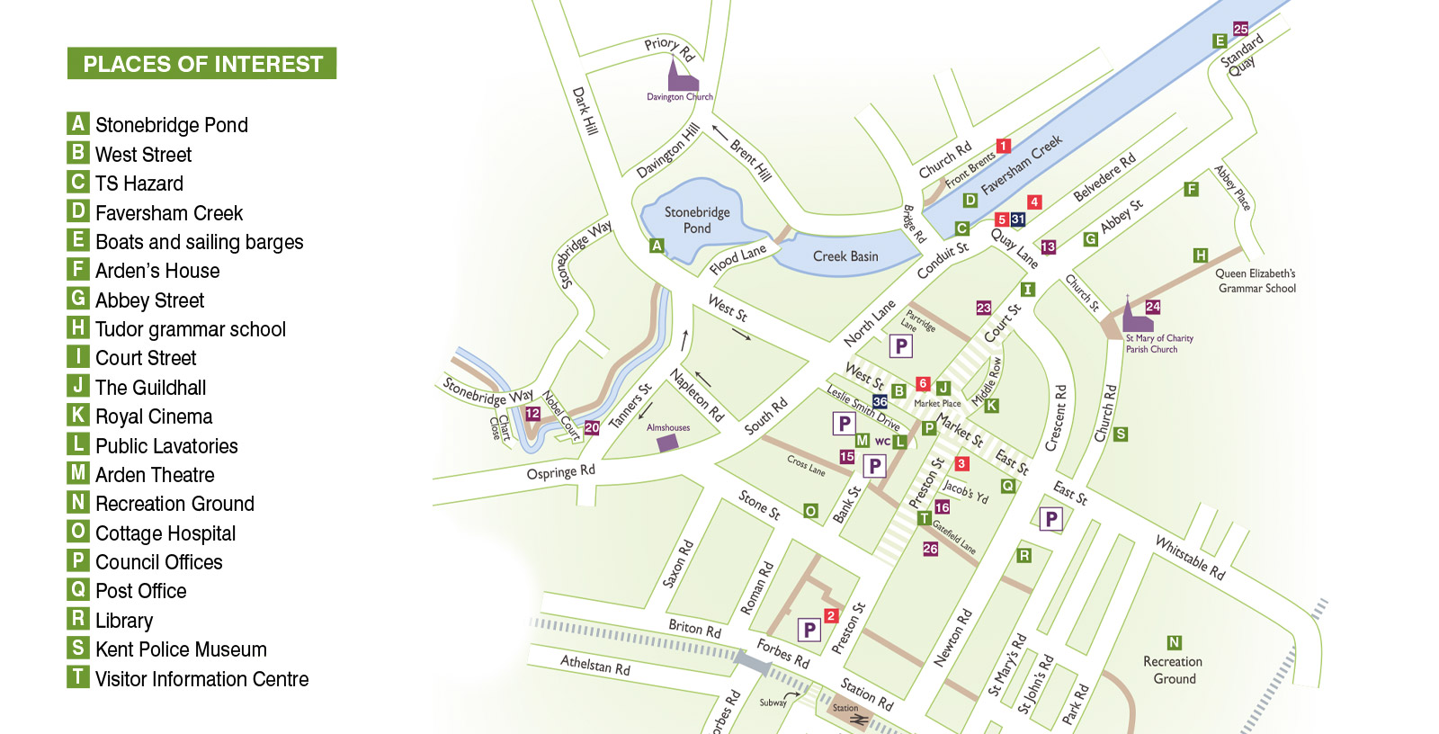 Faversham Market Map